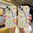 thumbnail image 3 of Phone Case for Women/Girls, Cute Oil Painting Butterfly Phone Case with Colorful Diamonds Compatible with iPhone 11, Butterflies, 3 of 7