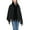 Black, variant on Women's Button Cape 2025 Casual Baggy Brushed Coat Comfy Date Cardigan Fringe Elegant Coats Blue One Size