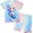 Blue Mermaid, variant on 3-10Y Toddler and Little Girls Owl Pajamas 2-Piece Shirt & Shorts Pjs Set Big Kids Summer Jammies