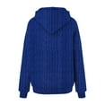 thumbnail image 4 of Guieoi Hoodies for Women Clearance $1.00 Women's Oversized Sweatshirts Long Sleeve CrewNeck Side Zipper Pullover 2025 Fall Trendy Clothes Blue Black*Friday/Cyber*Monday Clearance, 4 of 7