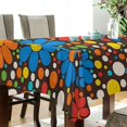 thumbnail image 5 of Yayeee Tablecloths 54" x 72" Rectangle Wrinkle Resistant Party Table Cover, Cartoon Flowers, 5 of 8