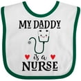 thumbnail image 3 of Inktastic Daddy is a Nurse Baby Boys or Girls Baby Bib, 3 of 4