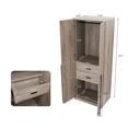 thumbnail image 4 of Lee 3-Piece Module Wardrobe Closet from Engineered Wood in Rustic Gray, 4 of 20
