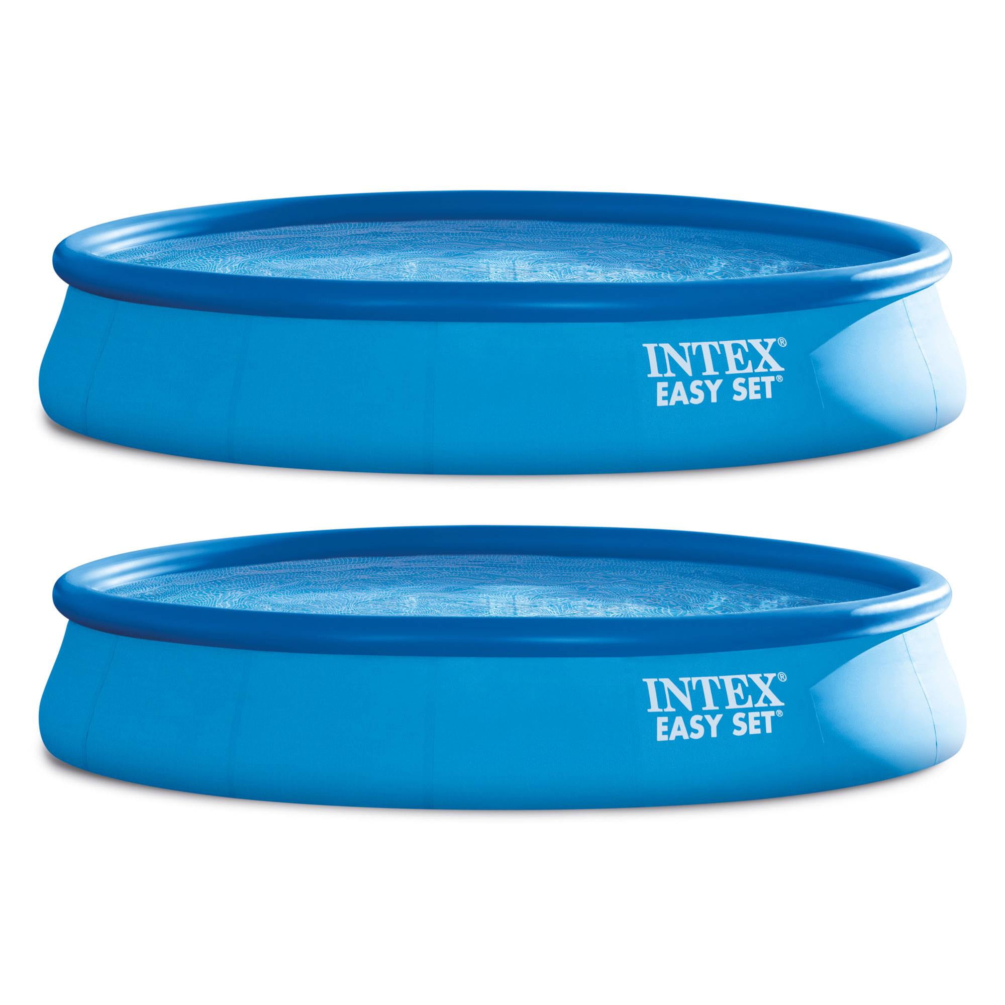 Intex 15' x 33" Easy Set Above Ground Swimming Pool & 530 GPH Filter Pump 