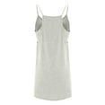 thumbnail image 3 of 2024 Ladies' Sling Top & Shorts Casual Suit - Polyester, Sleeveless, Solid Color, Summer Beach & Party, 3 of 4