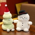 thumbnail image 3 of Cute Christmas Plush Toys Set - Gingerbread Man, Snowman, Christmas Tree, Red House & More Festive Decorations for Holiday Gifts, 3 of 5