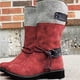 thumbnail image 1 of Botas de nieve para mujer Botas de media caña con forro cálido hasta la rodilla Botas gruesas cálidas informales de media altura para mujer Wmkox8yii ghj2420, 1 of 4