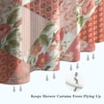 thumbnail image 6 of Pioneer Flower Floral Print Pattern Shower Curtain 72"x72" ,Bathroom Decorative Shower Curtains Set with 12 Hooks,Modern Waterproof Washable Shower Curtain, 6 of 6