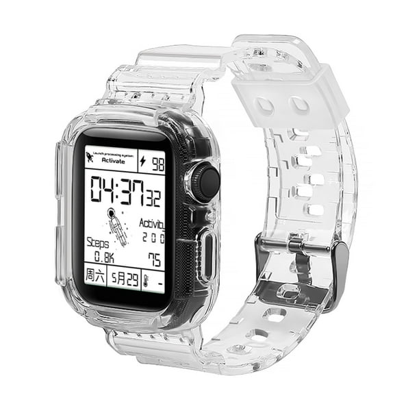 Apple watch clear strap hot sale