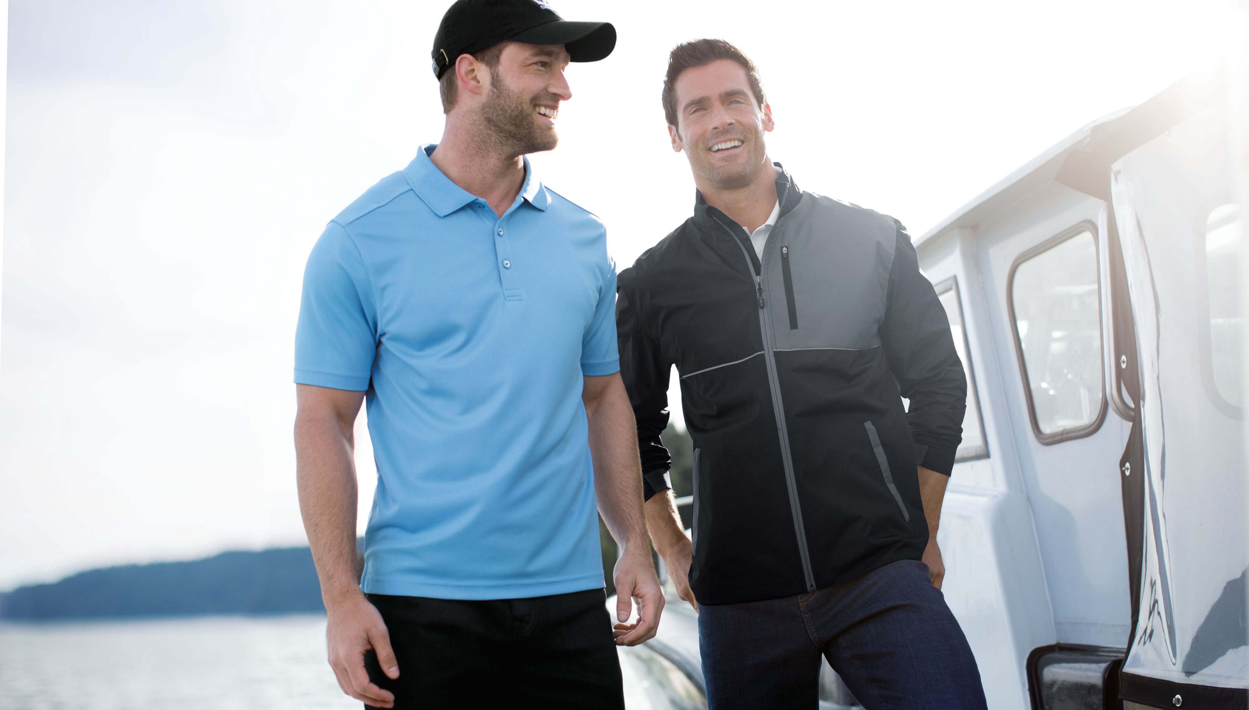 CBUK by Cutter & Buck Men's Short Sleeve Fairwood Performance Golf Polo