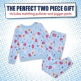 thumbnail image 4 of Marvel Spider-Man Toddler Boys' Loungewear 2-Piece Sweatshirt and Pants Set Light Blue, 4 of 6