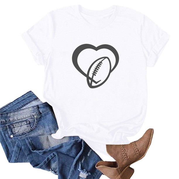 Fiudx Ofertas de La Semana Blusa de Manga Corta con Estampado de Moda para Mujer, Divertida Camiseta con Cuello Redondo