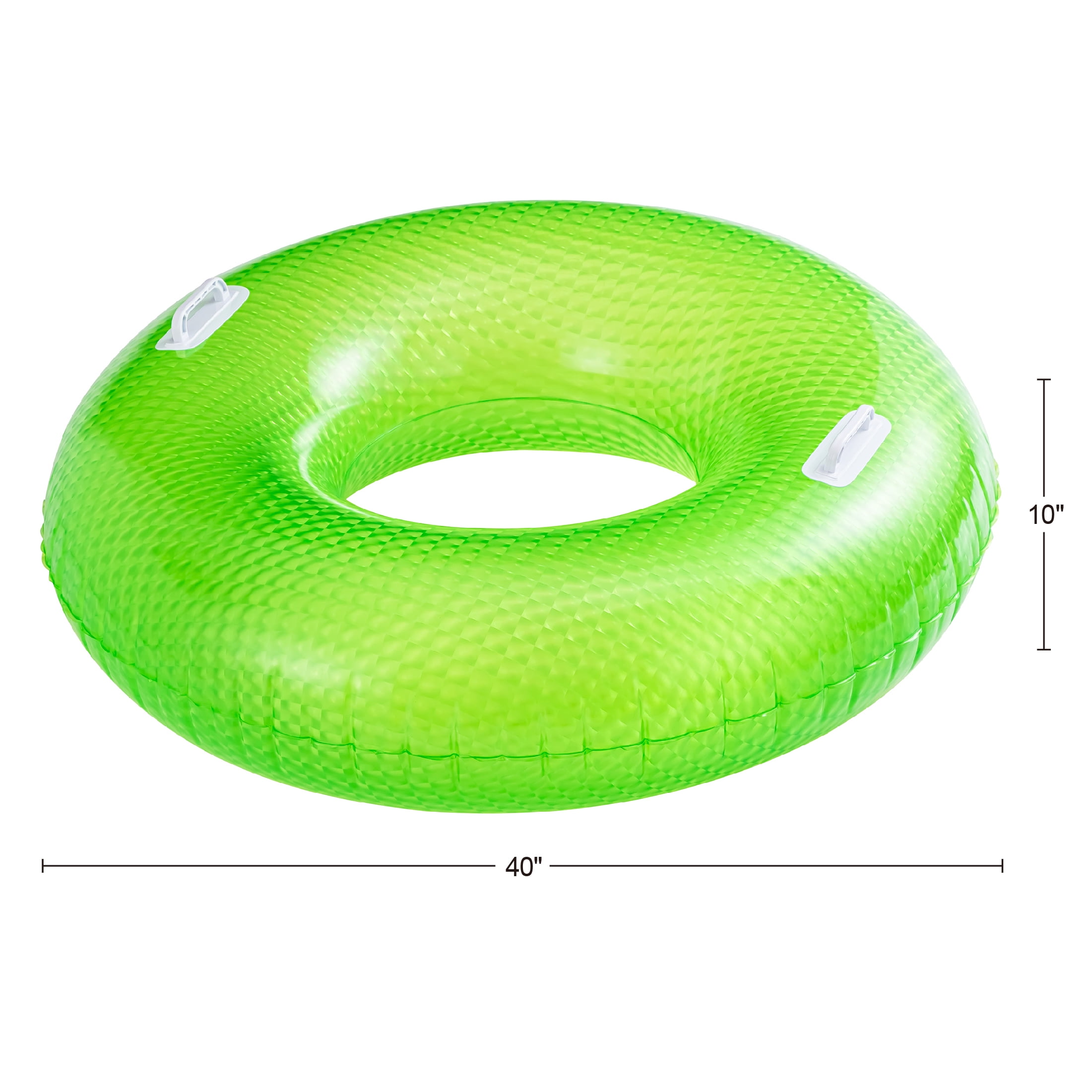 Bluescape Green Diamond Sparkles Inflatable Tube Pool Float, Age 9+, Unisex