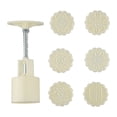thumbnail image 3 of Mosiee Premium Mooncake Press Molds: Create Exquisite 50G Flower Moon Cakes With 6, 3 of 8