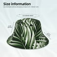 thumbnail image 6 of Naloa Tropical Palm Leaves1 Reflective Double-Sided Bucket Hat, Sun Hat, Soft and Breathable for Gardening, Beaching, Camping, Hiking, Fishing, 6 of 9