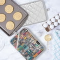 thumbnail image 5 of Yayeee Pot Holders Kitchen Heat Resistant with Pocket 7"x9.8" Cotton Oven Cooking Hot Pads, Large Retro Collection Pattern, 5 of 7