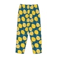 thumbnail image 5 of Goofa Lemon Printed Soft Pajama Pants for Women, Wide Leg Comfy Casual Lounge Yoga Pants-Small, 5 of 9