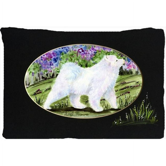 Carolines Treasures SS8059PILLOWCASE Tissu Anti-Humidité Samoyé Taie d'Oreiller Standard - 20 x 30 Po.