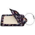 thumbnail image 2 of Disketp 2 Pcs Luggage Tag For Suitcase,Colorful Mushrooms In Doodle Style Leather Baggage Tag With Stainless Steel Loop Privacy Cover For Women Men Girls, 2 of 5