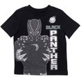thumbnail image 2 of Marvel Avengers Black Panther Big Boys T-Shirt and Shorts Outfit Set Toddler to Big Kid, 2 of 5