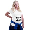 thumbnail image 3 of Bun in the Oven Expecting Baking Women's Maternity T Shirt Tee Brisco Brands 2X, 3 of 7
