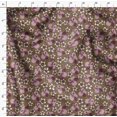 thumbnail image 4 of Soimoi Moss Tissu Georgette Feuilles & Lys Imprimé Floral 1 Yard 42 Pouces de Large, 4 of 6