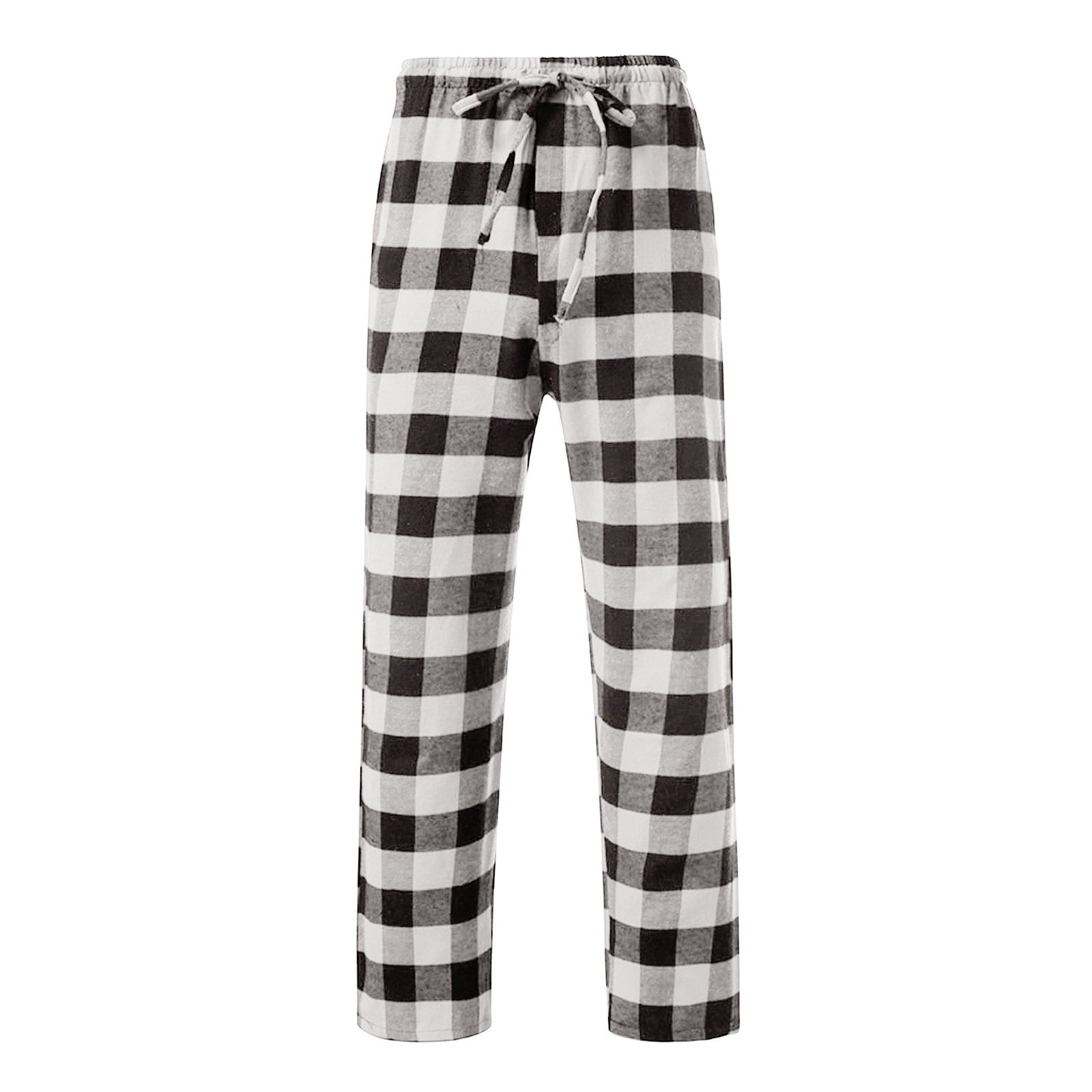 Pantalon Pyjama Femme à Carreaux - Taille élastique Avec Cordon, Style Chic Hiver