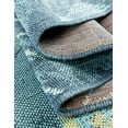 thumbnail image 6 of Unique Loom Outdoor Coastal Collection Area Rug - Flamingo (4' 1" Round Multi/Teal), 6 of 9