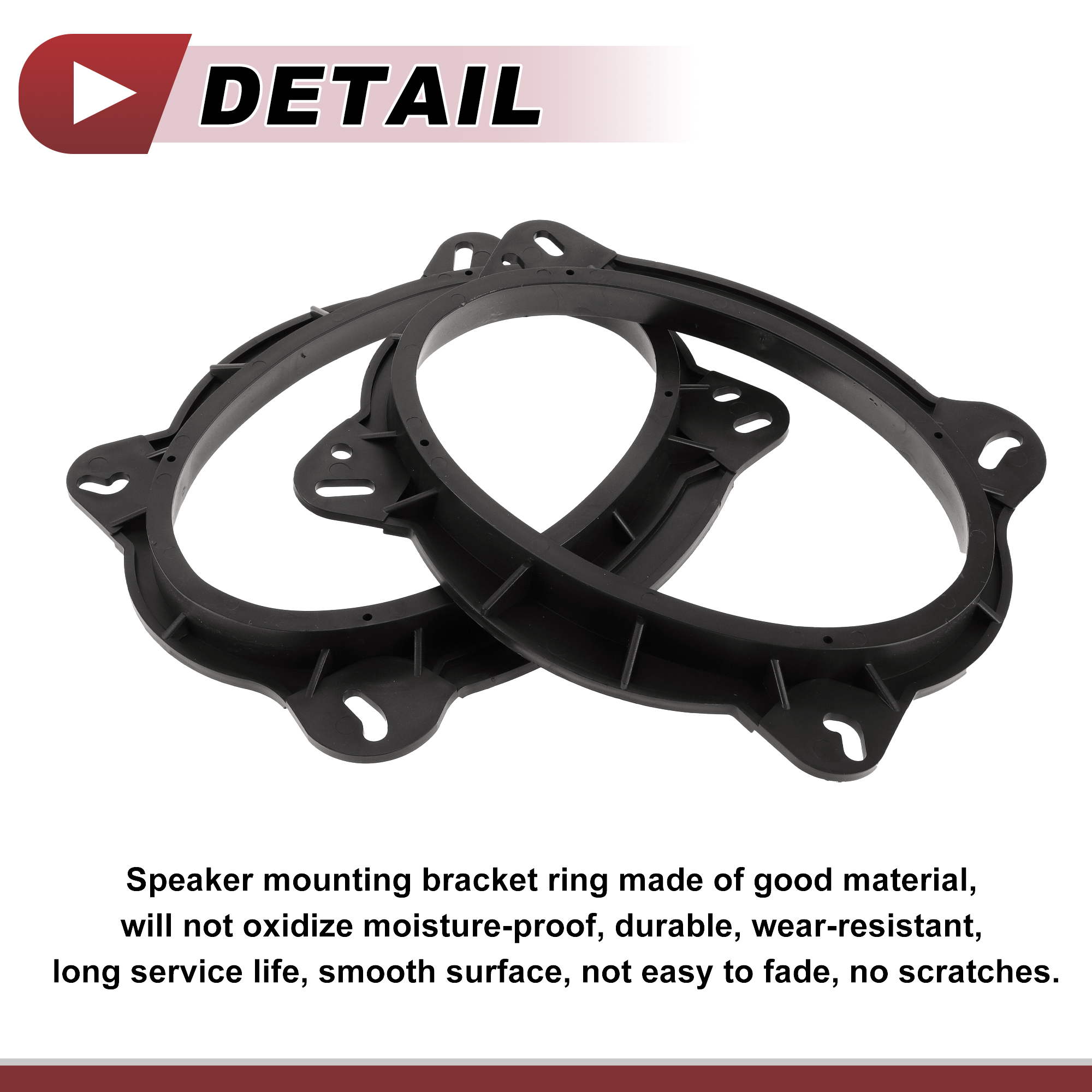 Unique Bargains 2 Pcs Audio Coaxial Speaker Spacer Ring for Toyota Tundra 2007-2021