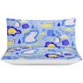 thumbnail image 3 of HAHDAXIA Animal Cute Pattern Bedding Solid Comforter Set for All Seasons,3 Pieces(1 Comforter+2 Pillowcases),Soft Microfiber Bedding Set King(90"x90"), 3 of 7