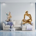 thumbnail image 2 of Figuras de payaso,Escultura de payaso,adorno de mesa,Figura de lector abstracto,Estatua de pensador abstracto,arte,artesanías,decoraciones,Figuras humanas decorativas para oficina,objetos, 2 of 8