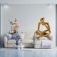 thumbnail image 2 of Figuras de payaso,Escultura de payaso,adorno de mesa,Figura de lector abstracto,Estatua de pensador abstracto,arte,artesanías,decoraciones,Figuras humanas decorativas para oficina,objetos, 2 of 8