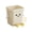 B L, variant on OIUR Cute Trash Can 12/16L Cartoon Garbage Bin with Eyes Hands Legs Plastic Open Top Waste Basket for Kitchen Office Bathroom