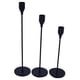 thumbnail image 5 of Portavelas moderno,Portavelas de geometría,Pilar de candelabros de metal,Candelabros negros,Portavelas negro,Portavelas geométricos, 5 of 6