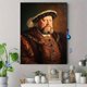 thumbnail image 4 of Qisvanset White Dog Oil Painting Canvas Print 12x16 Inch Study Bathroom Art, 4 of 8
