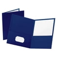 thumbnail image 1 of Fólder laminado Oxford doble solapa Tamaño carta Azul Marino Paquete C/5, 1 of 3