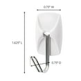 Command Small Wire Toggle Hooks, White, Damage Free Organizing of Dorm