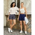 thumbnail image 7 of G4Free Shorts for Women Dressy Casual High Waisted Lounge Summer Pleated Shorts with Pockets, 7 of 7