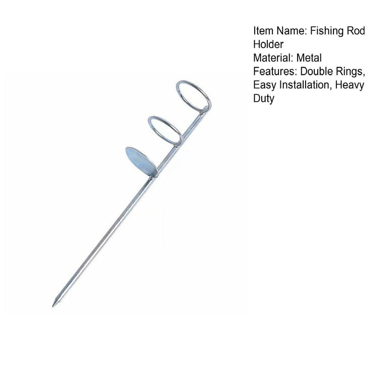 harmtty 30/40/50cm Double Rings Single Fork Fishing Rod Holder