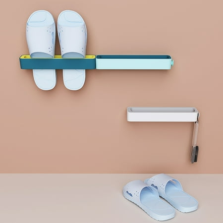 

SunSunrise Wall Mounted Shoe Rack Household Bedroom Bathroom Slipper Storage Organizer
