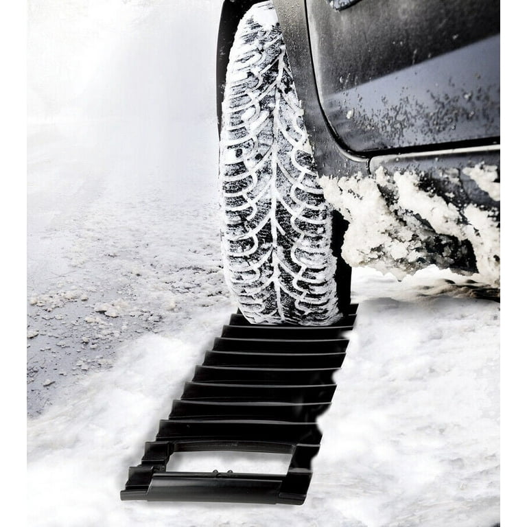 Winter Car Traction Mat And Ice Scraper 2-in-1 Tool - Winter Auto Treads 1  Piece