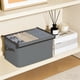 thumbnail image 4 of Caja de almacenamiento para ropa con tapa Organizador plegable de tela Contenedor de ropa blanca Beige gris 44x25x21cm para armario Armario Estantería Mantas Juguetes, 4 of 6
