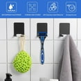 thumbnail image 5 of UPITOR Multi-Purpose Self Adhesive Wall Hook, Stainless Steel Black, 3.74"W, (6 Pack), 5 of 7