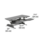 VariDesk Pro Plus 48 by Vari - Black Two-Tier Standing Desk Converter