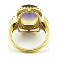 thumbnail image 4 of Gold Coast 14K Yellow Gold Plated Emerald Cut Ametrine Statement Ring Size 9, 4 of 6