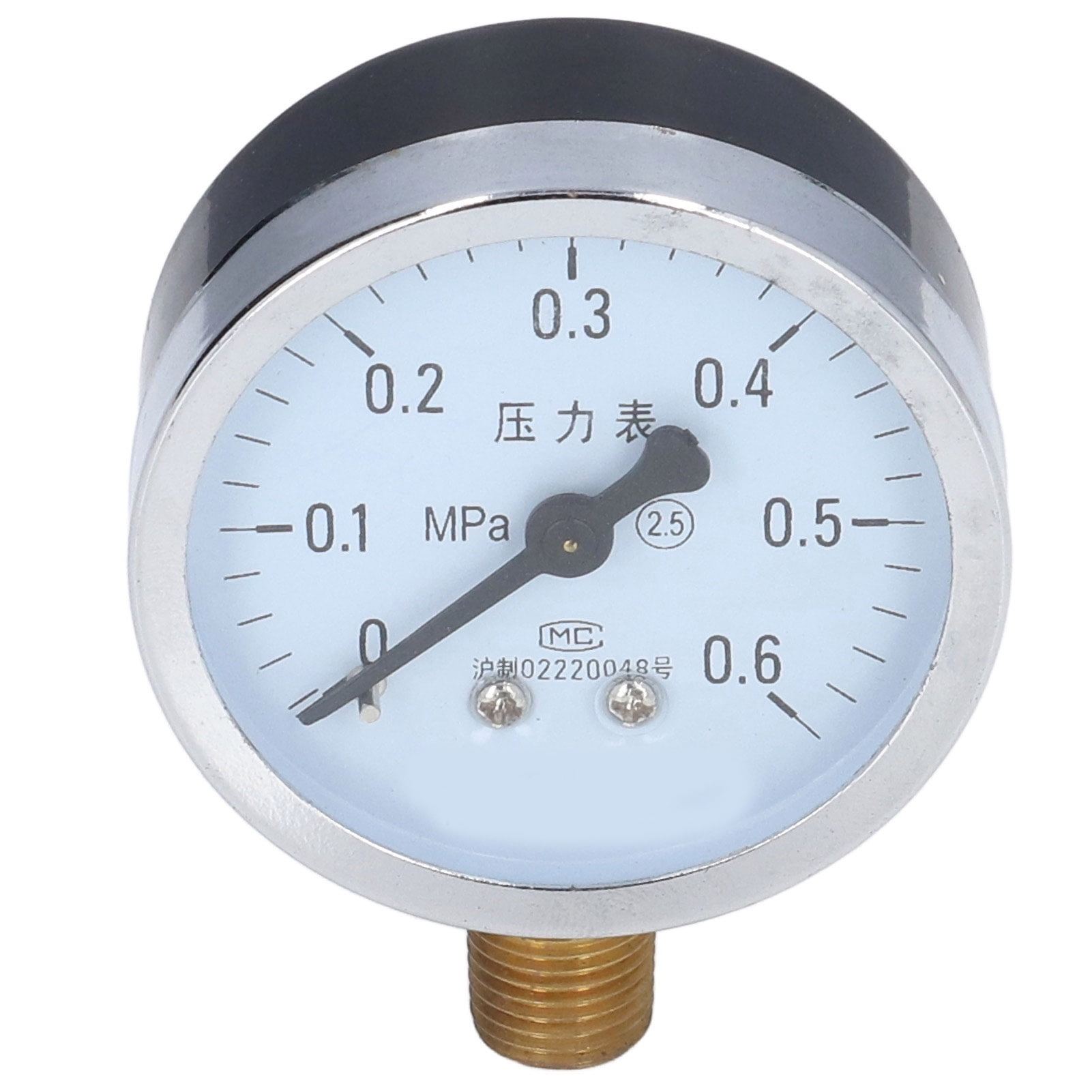 Vacuum Pressure Gauge Clear Dial Vacuum Gauge Oil Manometer Stainless