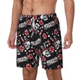 thumbnail image 2 of Balery Vintage Skull Casino Mens Swim Trunks Swim Shorts for Men Quick Dry Inseam Beach Shorts with Compression Liner Pocket-X-Large, 2 of 9