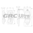 thumbnail image 2 of BALATA DELANTERA MITSUBISHI MIRAGE 15- DODGE ATITTUDE 15- (CERAMICA) GRC ULTRA GCD1731, 2 of 2