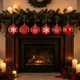 thumbnail image 5 of 6 Pack 3 Inch Red Christmas Decorative Ball Ornaments, Hanging Pendant Bauble for Xmas Tree Wedding Holiday Party Festival Home Decor, 5 of 6