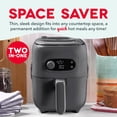 thumbnail image 6 of Flip & Fry 2-in-1 Grill + Air Fryer, 3 QT, 6 of 8